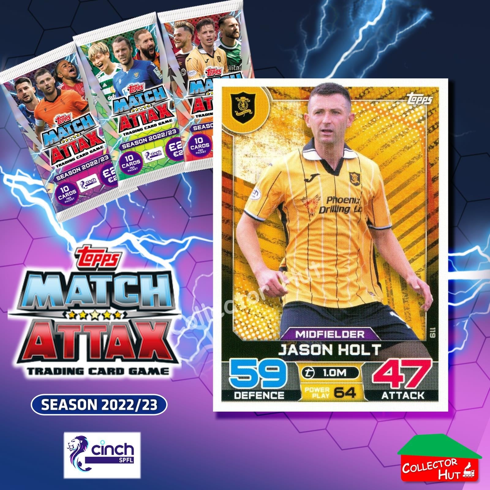 TOPPS MATCH ATTAX SPFL 2022/23 #1-162 Choose Your Card