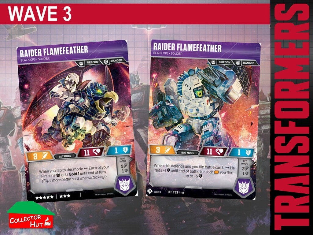 Transformers TCG CHARACTER Trading Cards All Waves