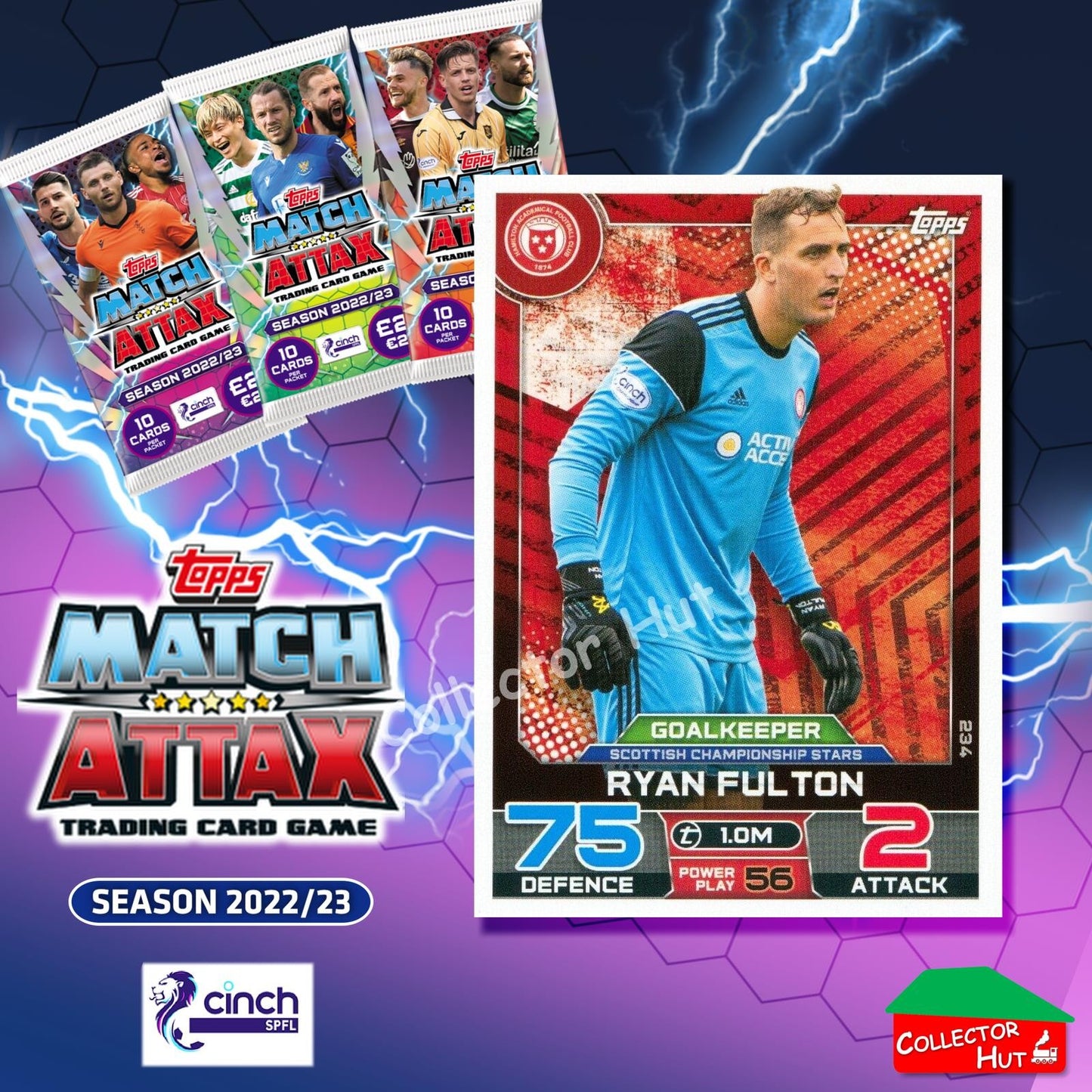 TOPPS MATCH ATTAX SPFL 2022/23 #163-264 Choose Your Card