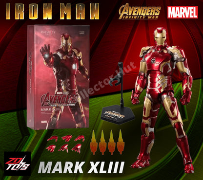 Iron Man Marvel Action Figures 1:10 Scale Avenger Infinity Saga MK 1-85 ZD Toys