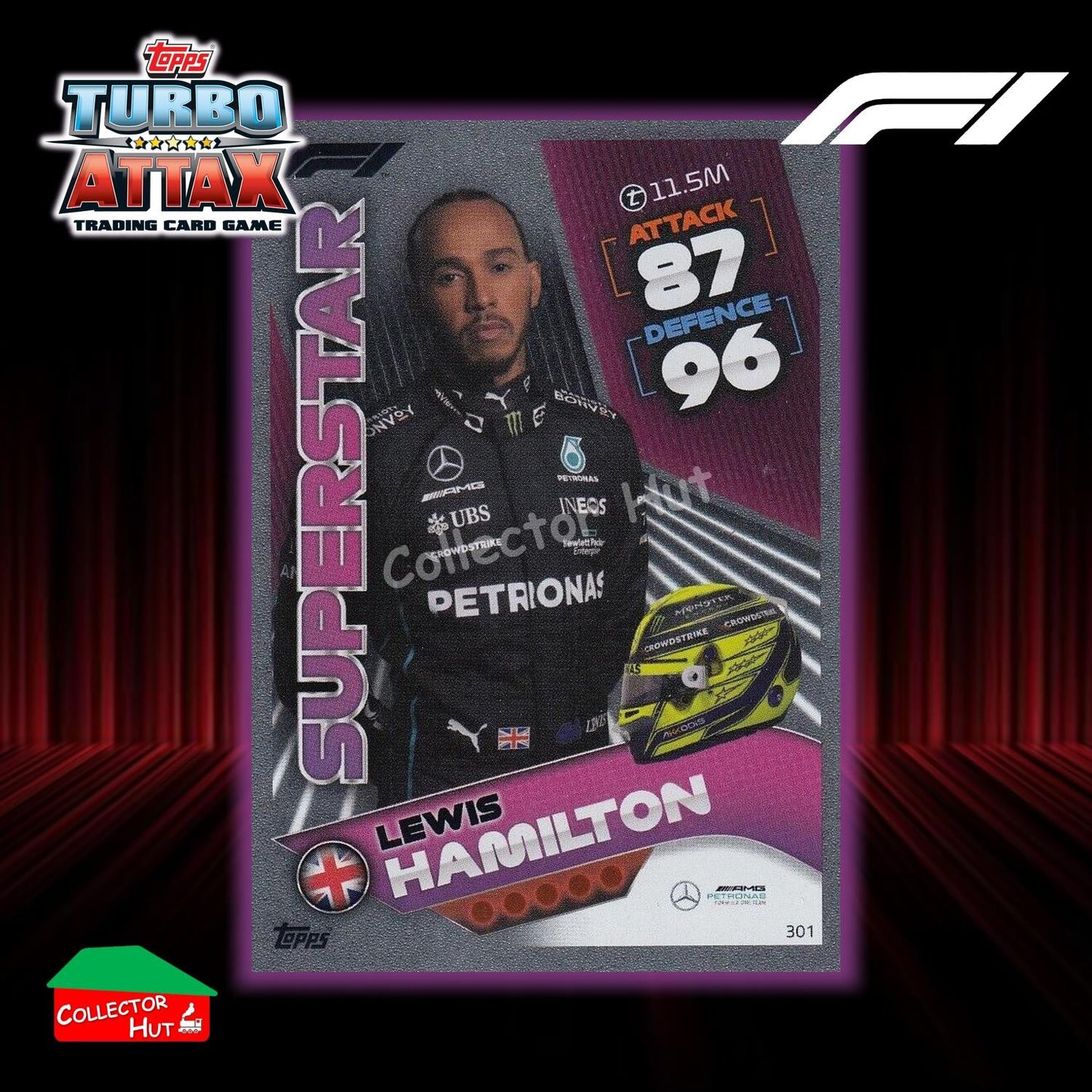 Topps Turbo Attax Formula 1 F1 2022 Limited Edition, 100 Club & Foil Cards