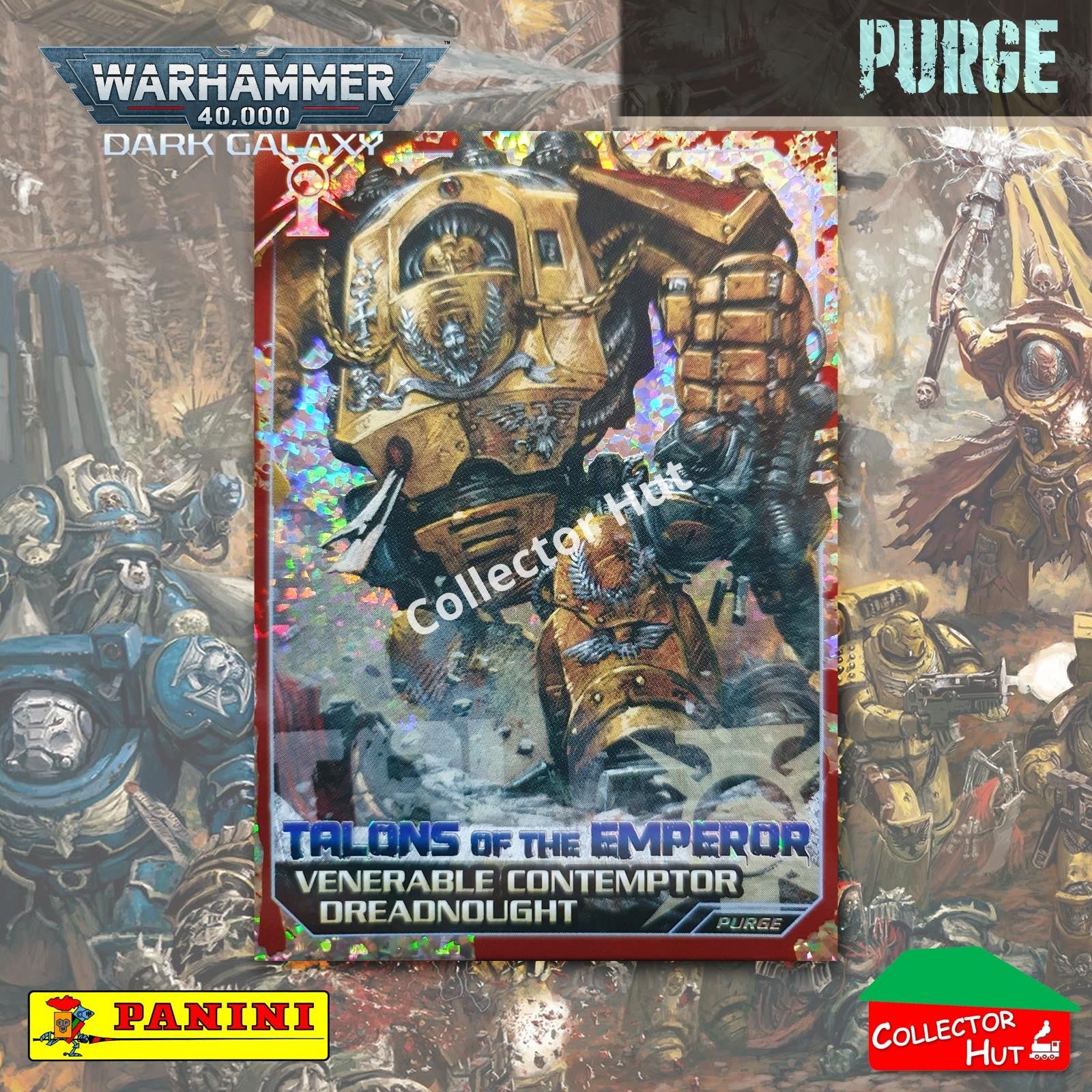 PANINI Warhammer 40,000 Dark Galaxy Parallel Trading Card Crusade Vanguard Purge