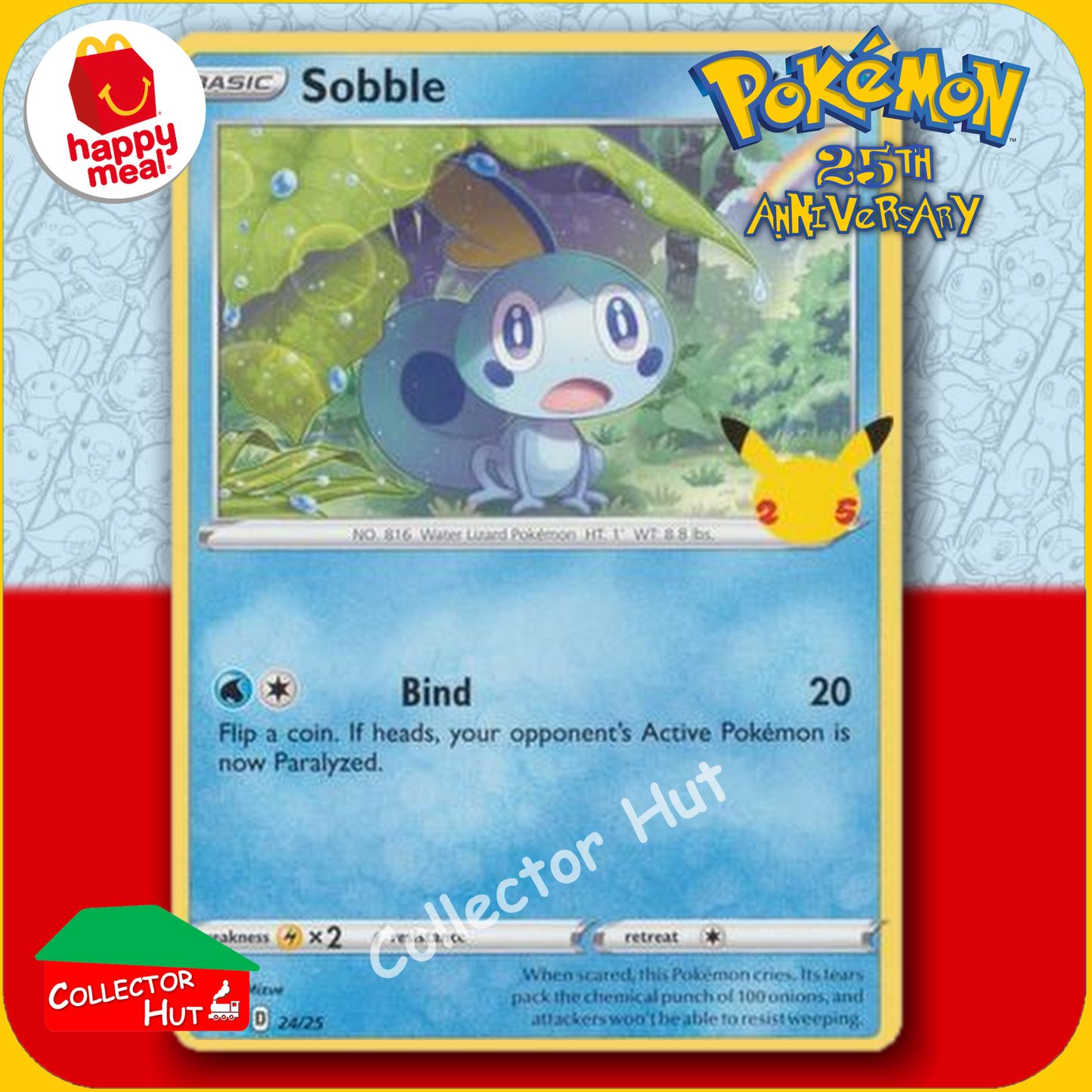 McDonald's Happy Meal 2021 Pokémon 25th Anniversary Trading Cards You Choose