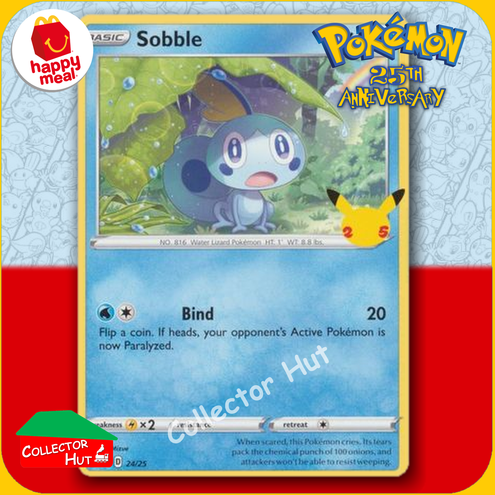 McDonald's Happy Meal 2021 Pokémon 25th Anniversary Trading Cards You Choose