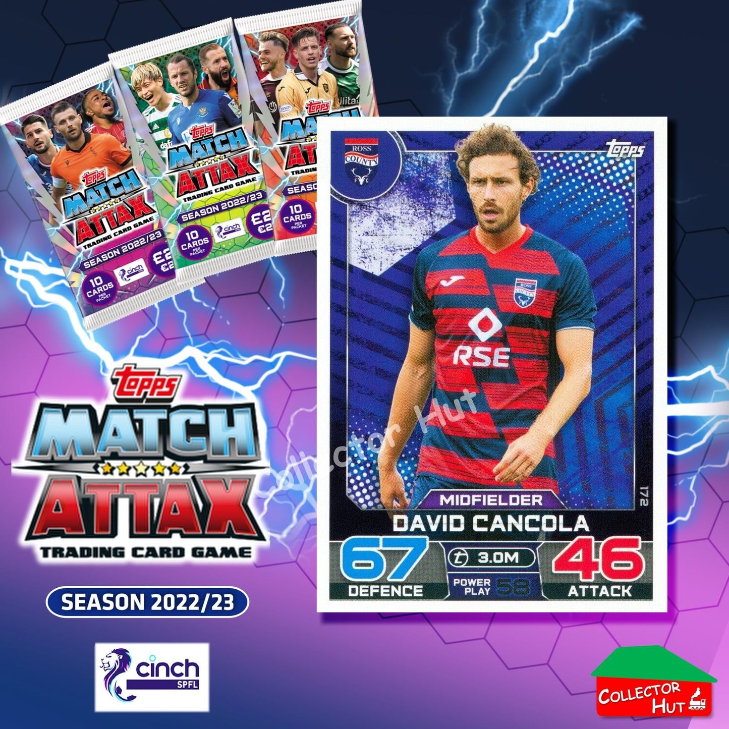 TOPPS MATCH ATTAX SPFL 2022/23 #163-264 Choose Your Card