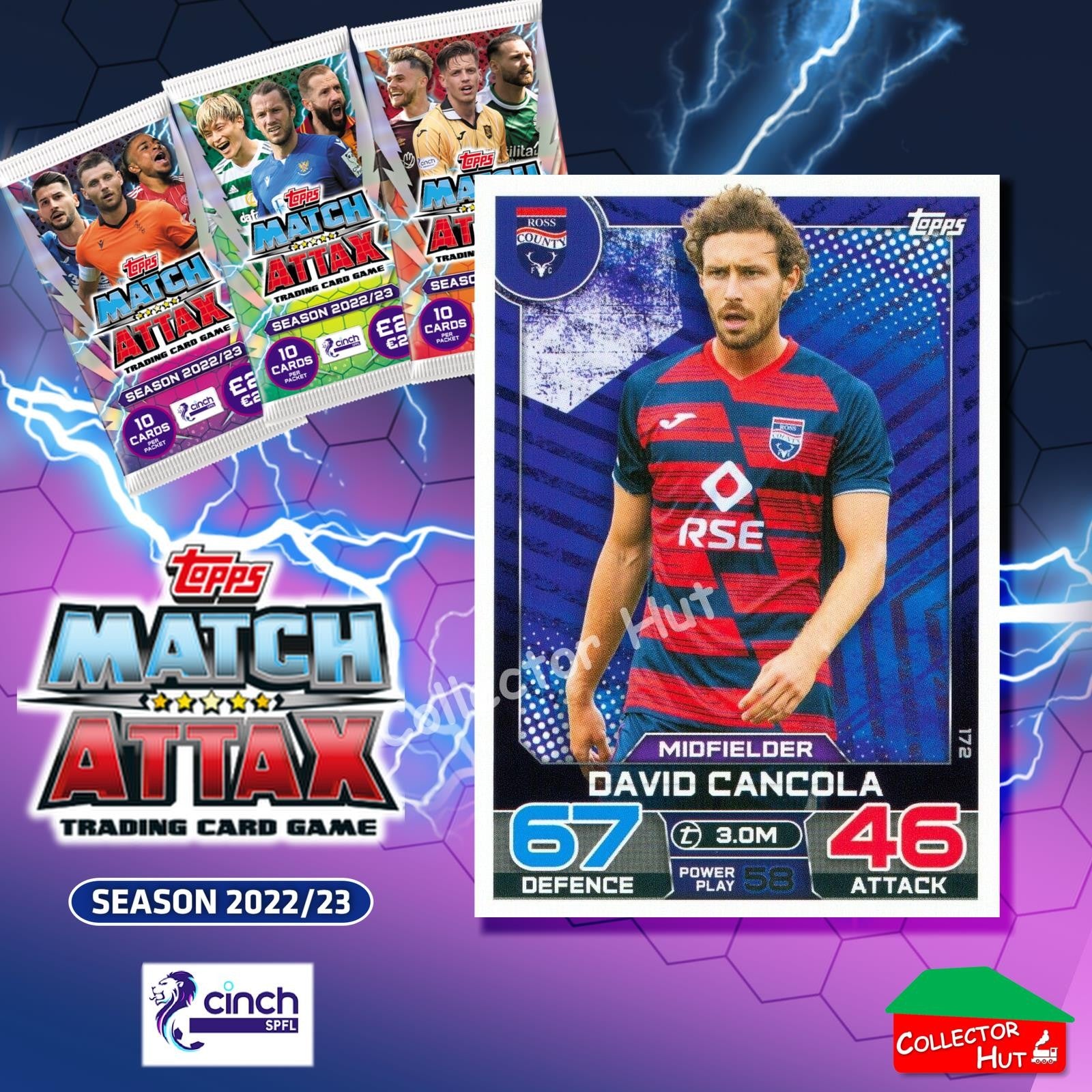 TOPPS MATCH ATTAX SPFL 2022/23 #163-264 Choose Your Card