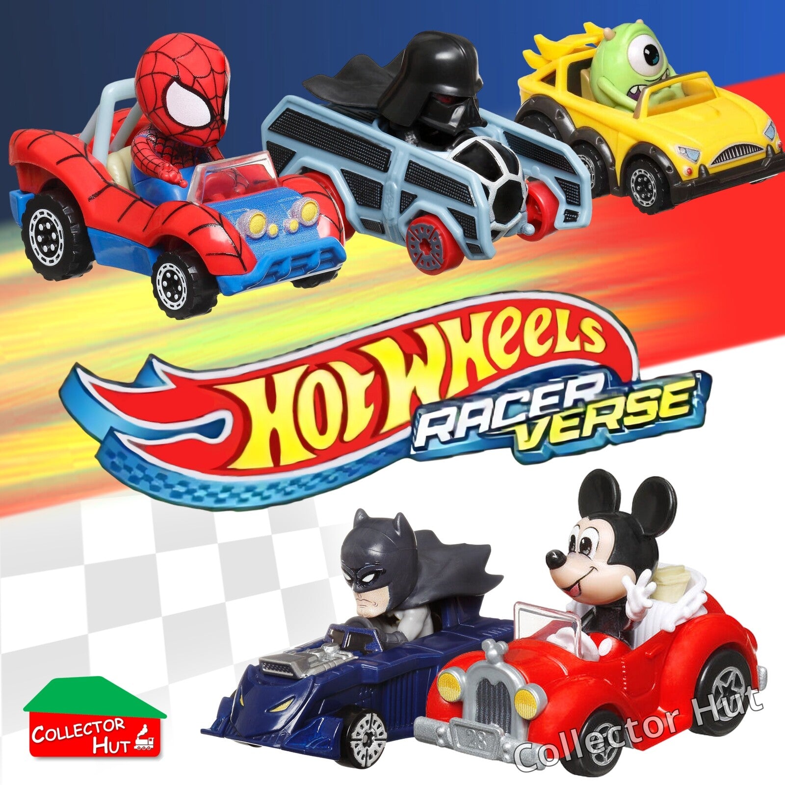 Hot Wheels RacerVerse Racer Verse Die Cast Character Race Cars