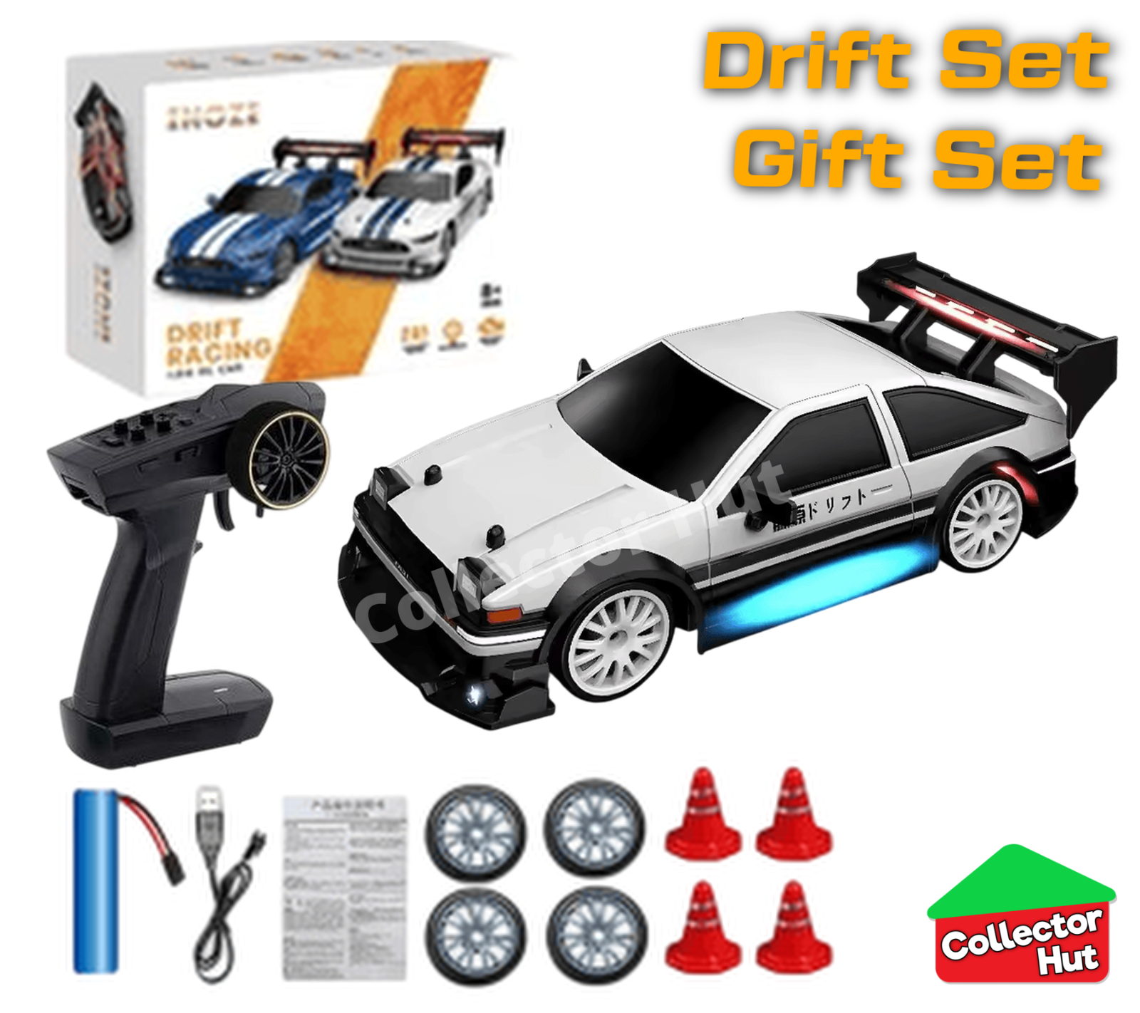 Drift RC Car 1:24 Scale High Speed Remote Control 4WD 2.4Ghz GIFT BOXED