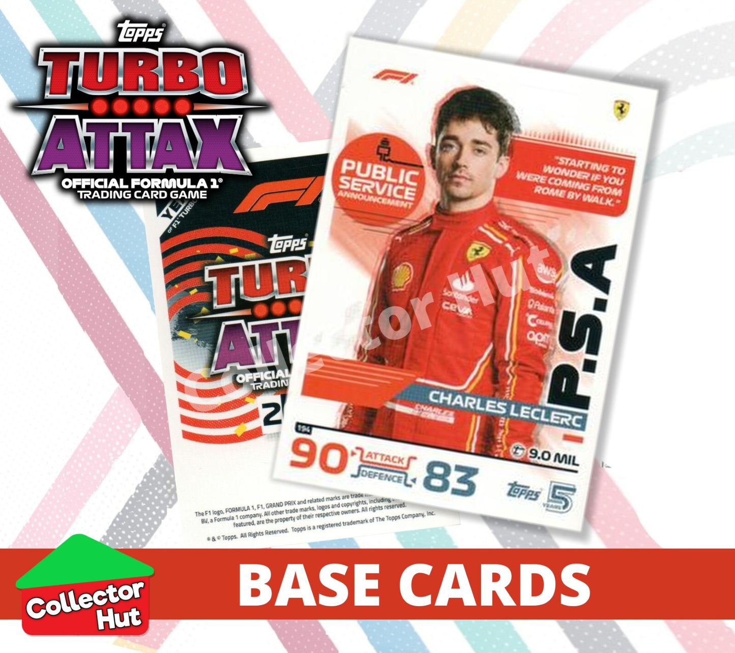 Topps Turbo Attax Formula 1 F1 2024 #167-312 Base Cards YOU CHOOSE