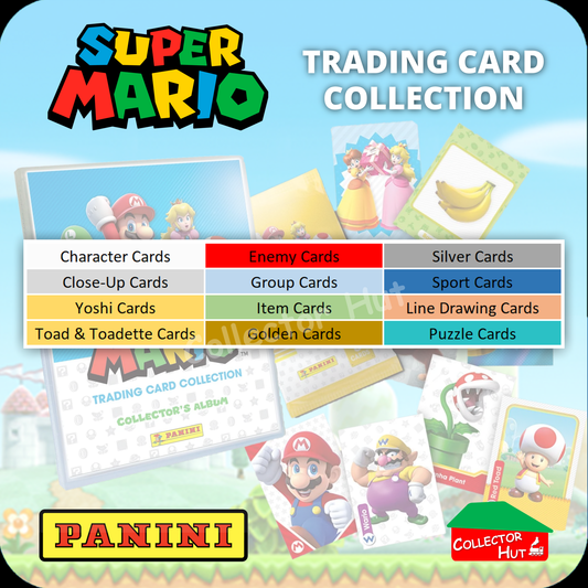 PANINI Super Mario PUZZLE & LIMITED EDITION Trading Cards Choose Your Card!