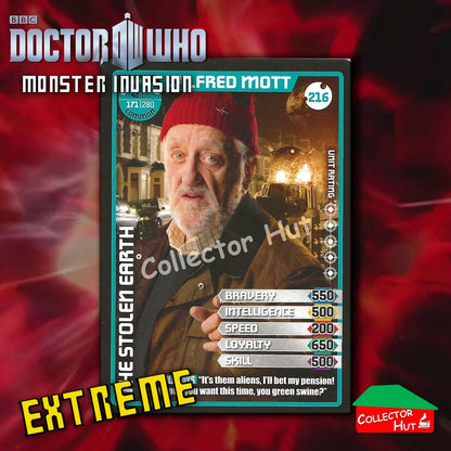 DOCTOR WHO Monster Invasion EXTREME Cards 166-344 New Fresh & Sleeved YOU CHOOSE