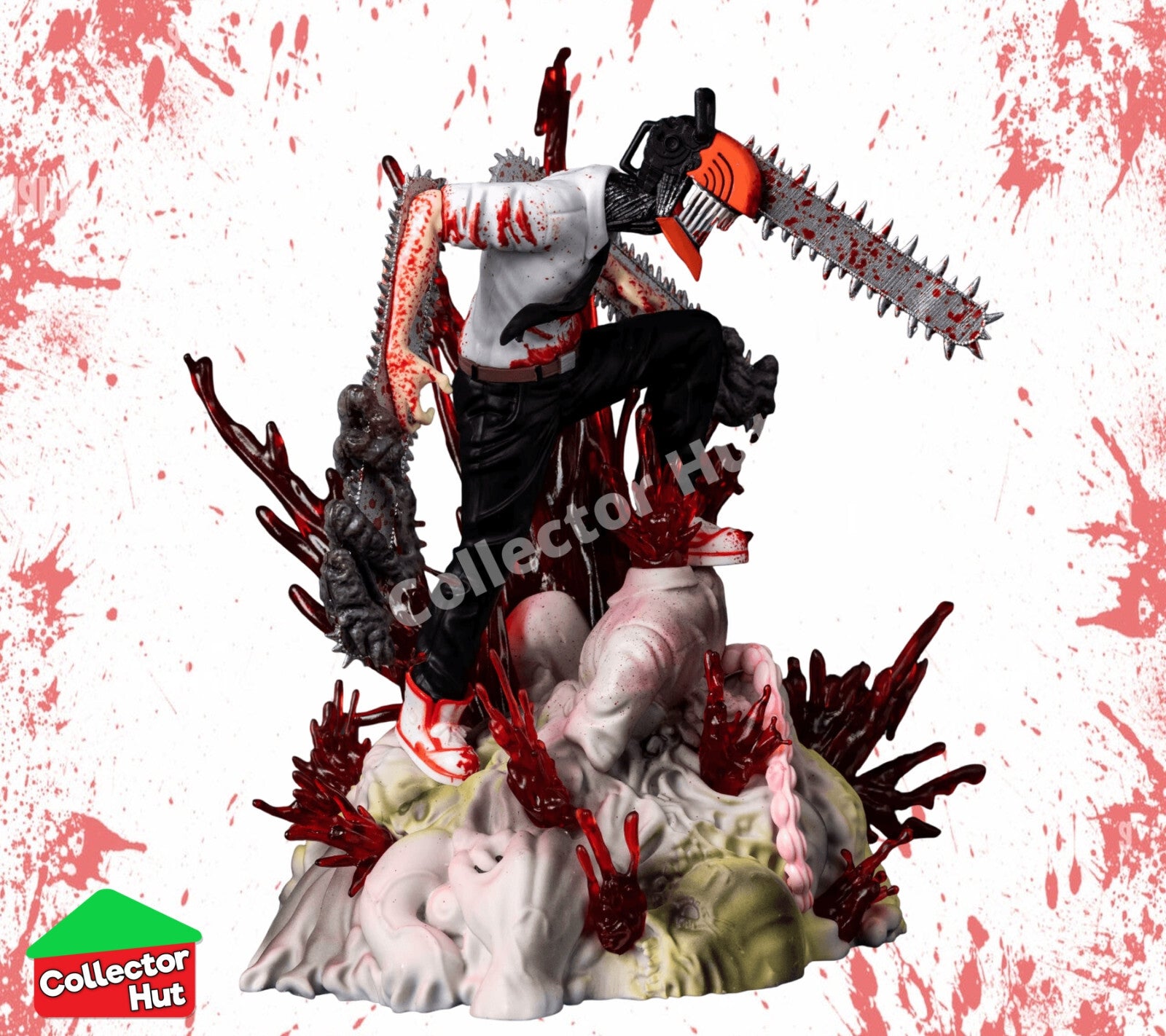 Chainsaw Man Denji Anime Action Figure 28cm Character Collectible Model Statue
