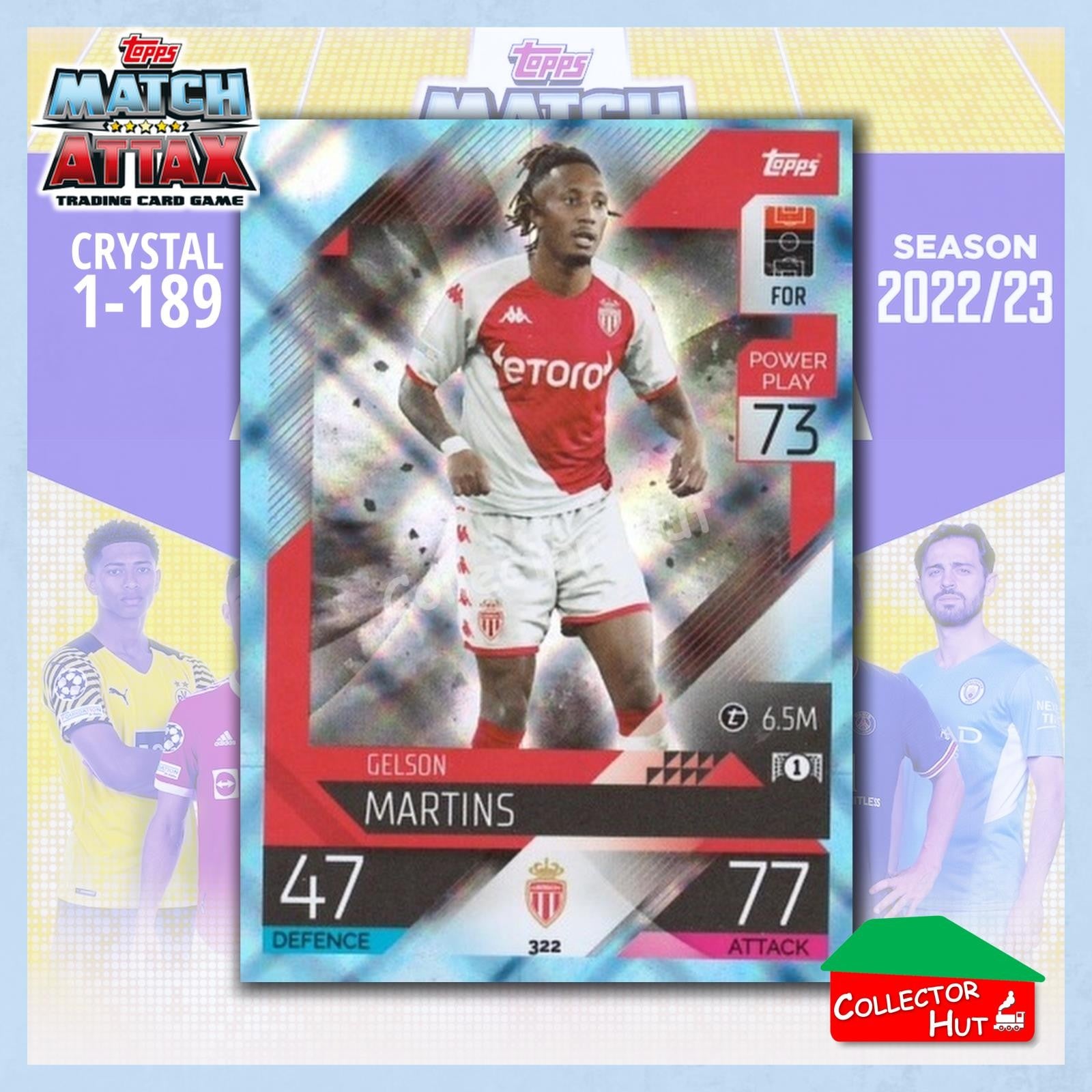 Topps Match Attax Europa Champions League 2022/23 Crystal Parallel Cards 190-387