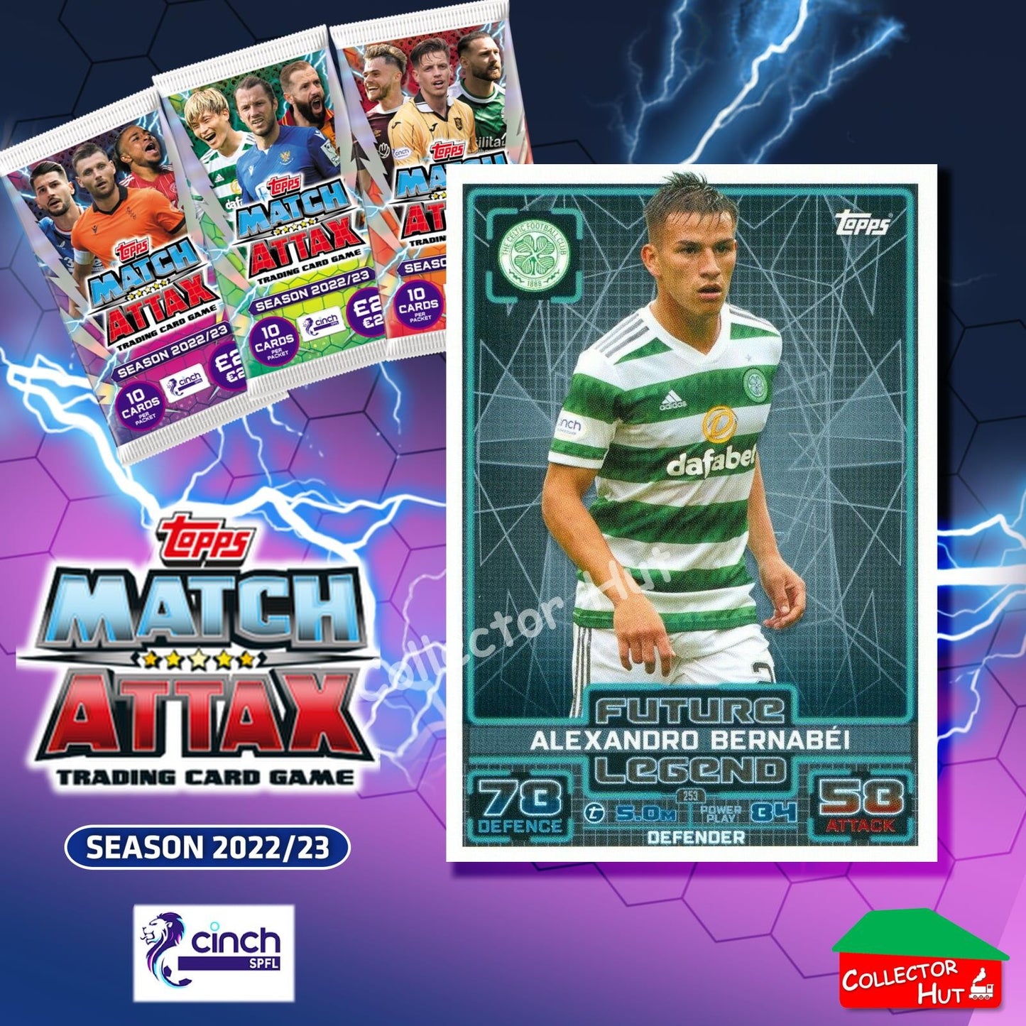 TOPPS MATCH ATTAX SPFL 2022/23 #163-264 Choose Your Card