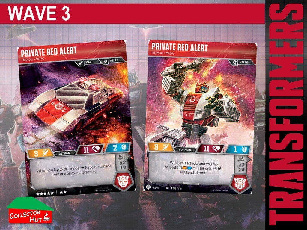 Transformers TCG CHARACTER Trading Cards All Waves