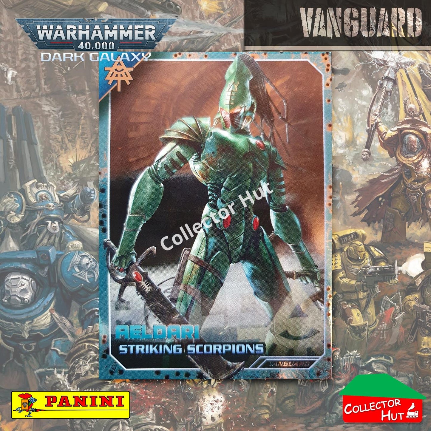 PANINI Warhammer 40,000 Dark Galaxy Parallel Trading Card Crusade Vanguard Purge