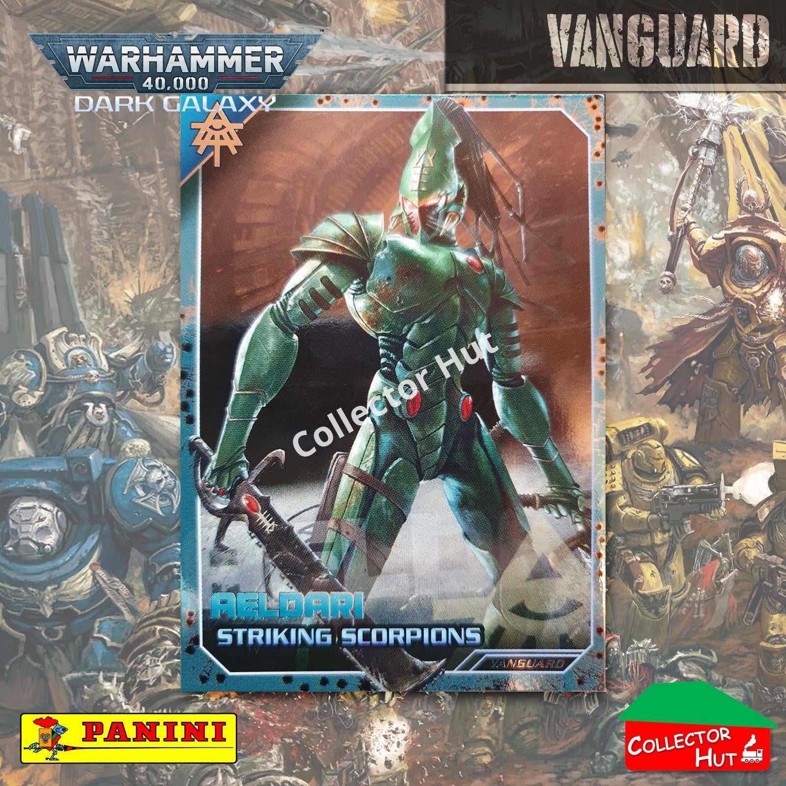 PANINI Warhammer 40,000 Dark Galaxy Parallel Trading Card Crusade Vanguard Purge