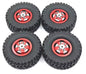 RC Model Wheels Tyres 5mm Hub 68mm x 24mm 50g ALLOY 4pcs Set Car Truck MN82