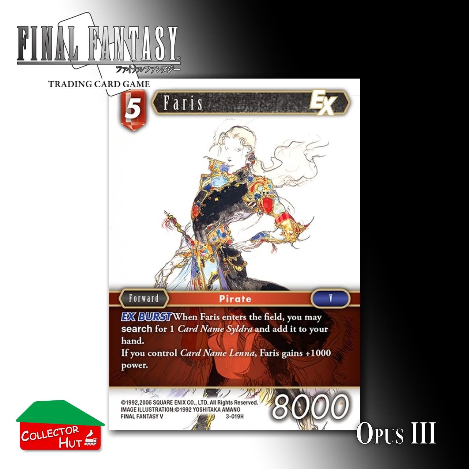 Final Fantasy Trading Card Game OPUS III 3 Singles You Choose