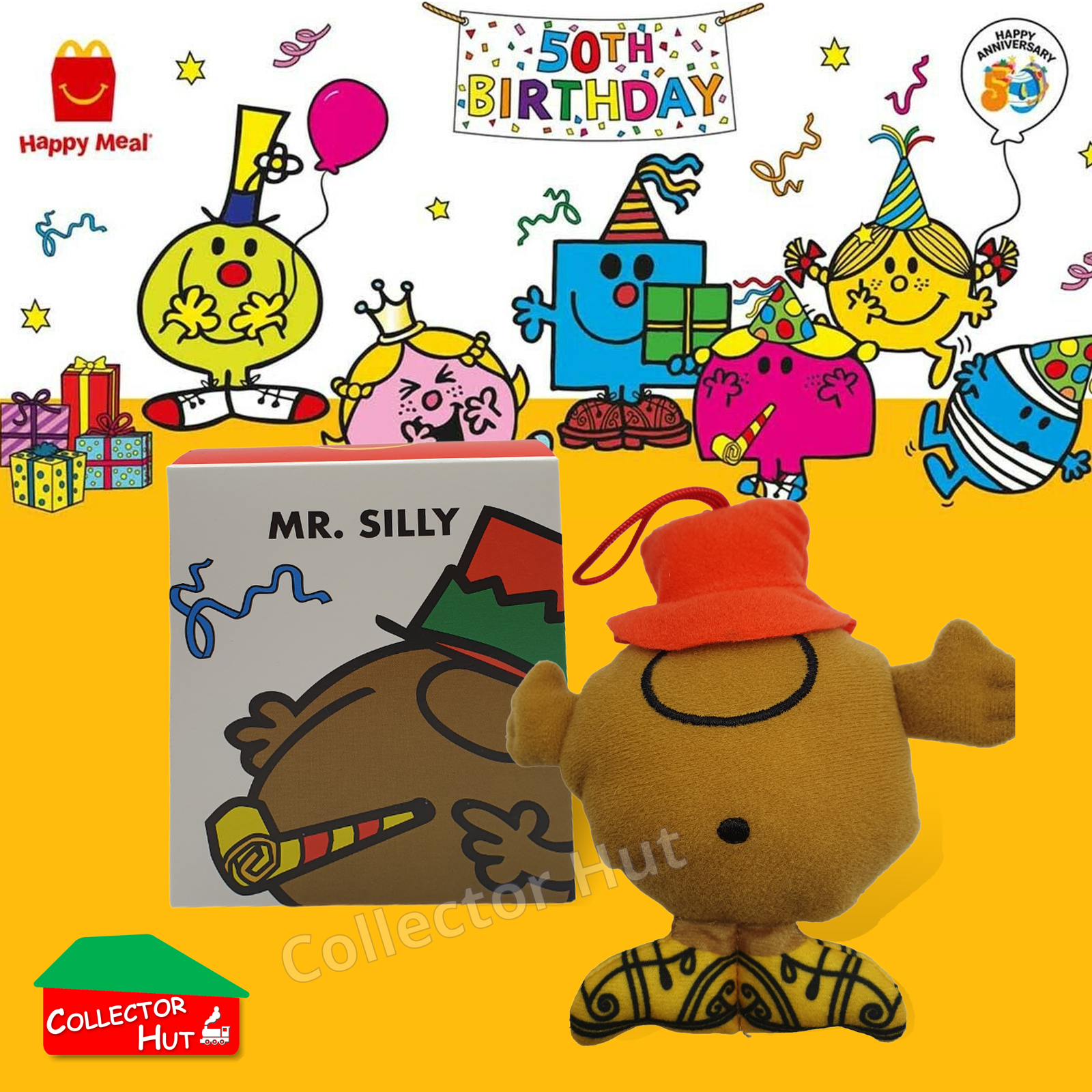 McDonalds Happy Meal Mr Men Little Miss 2024 & 2021 50th Anniversary Plush Toys
