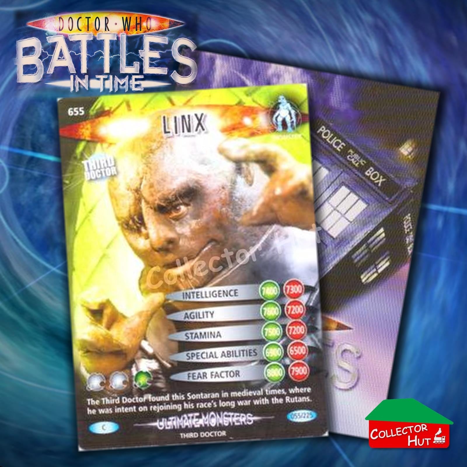 DOCTOR WHO Battles in Time #601-825 ULTIMATE MONSTERS RARE & COMMON Cards