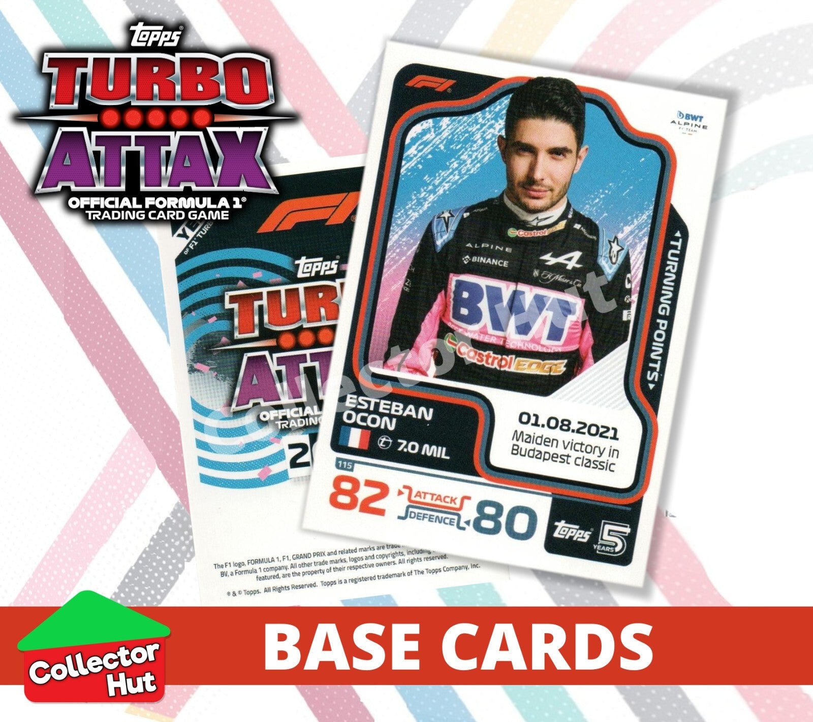 Topps Turbo Attax Formula 1 F1 2024 #1-166 Base Cards YOU CHOOSE