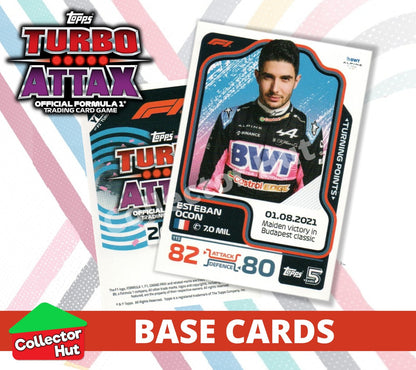 Topps Turbo Attax Formula 1 F1 2024 #1-166 Base Cards YOU CHOOSE
