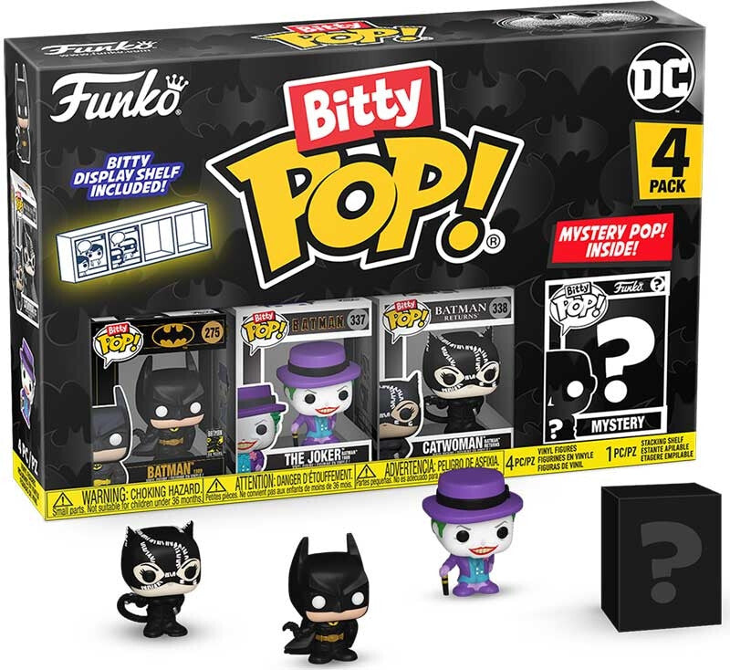 Funko Bitty Pop! Batman 85th Anniversary 4 Pack Series 1 - 4 + Mystery Batman