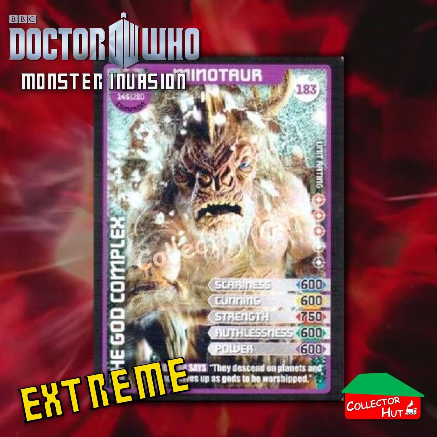 DOCTOR WHO Monster Invasion EXTREME Cards 166-344 New Fresh & Sleeved YOU CHOOSE