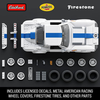 Mattel Brick Shop Hot Wheels ELITE Corvette Grand Sport 1:16 Scale Model Kit