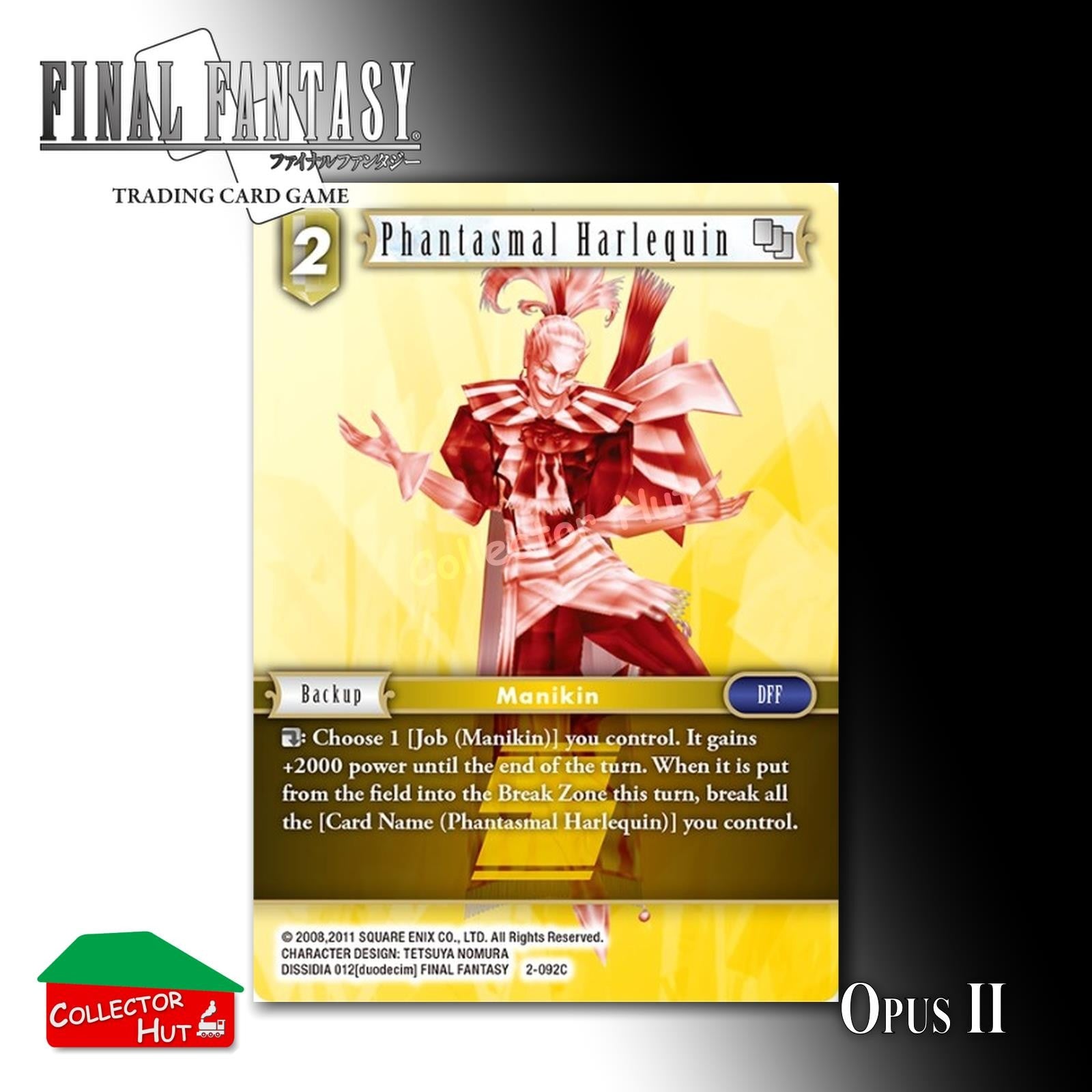 Final Fantasy Trading Card Game OPUS II 2 Singles You Choose