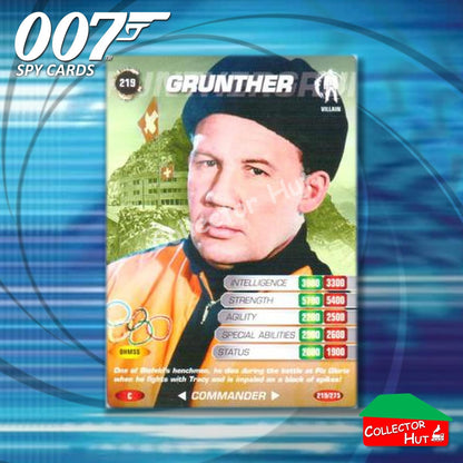 James Bond 007 Commander Spy Cards BASE COMMON YOU CHOOSE
