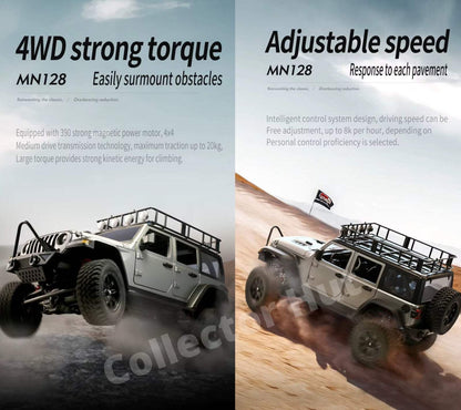 MN128 RC Rock Crawler 1:12 Scale Premium Design Upgradable