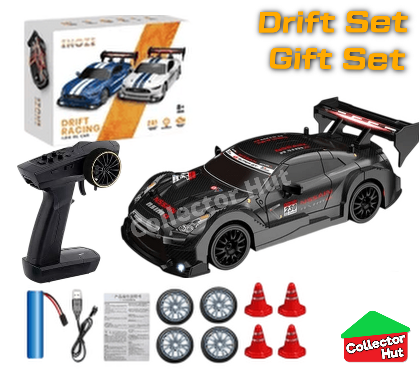 Drift RC Car 1:24 Scale High Speed Remote Control 4WD 2.4Ghz GIFT BOXED