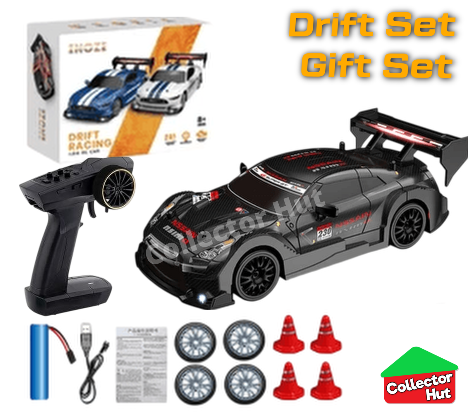 Drift RC Car 1:24 Scale High Speed Remote Control 4WD 2.4Ghz GIFT BOXED