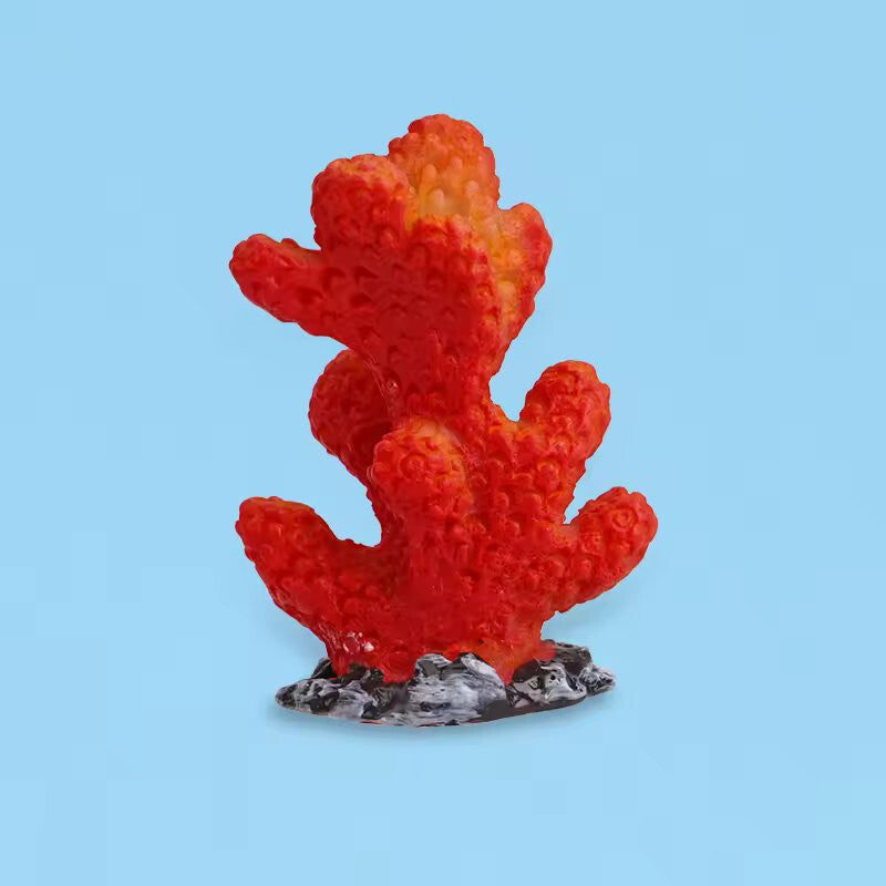 Mini Aquarium Medium Decorations Natural Coral Plants