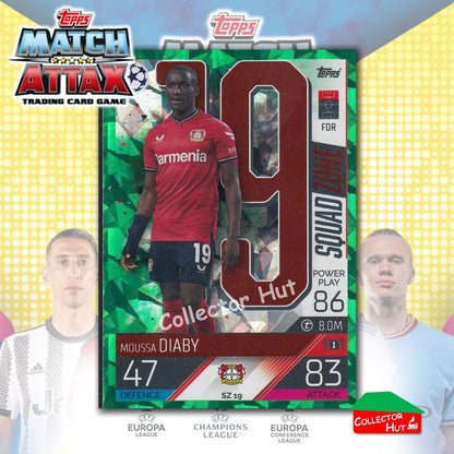 Topps Match Attax Extra 2022/23 Parallel CRYSTAL & EMERALD Cards YOU CHOOSE
