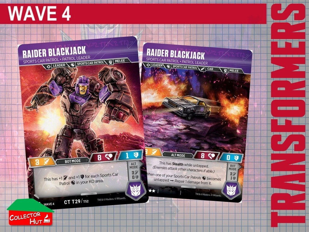 Transformers TCG CHARACTER Trading Cards All Waves