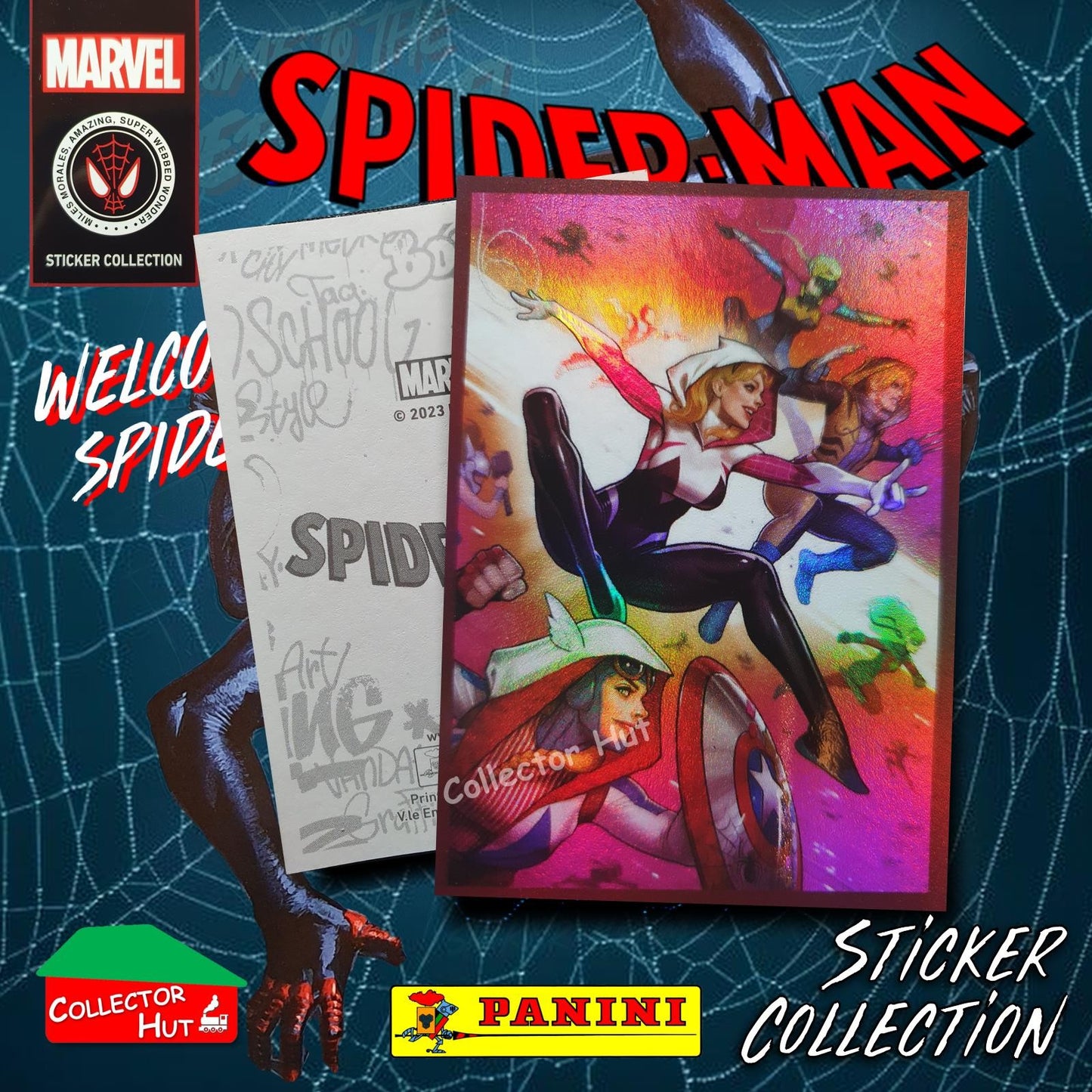 Panini Spider-Man Spider-Verse 2023 Collection Sticker Singles #1-163 & F1-30