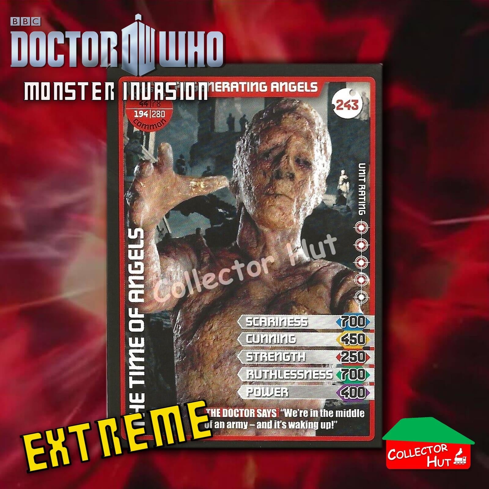 DOCTOR WHO Monster Invasion EXTREME Cards 166-344 New Fresh & Sleeved YOU CHOOSE