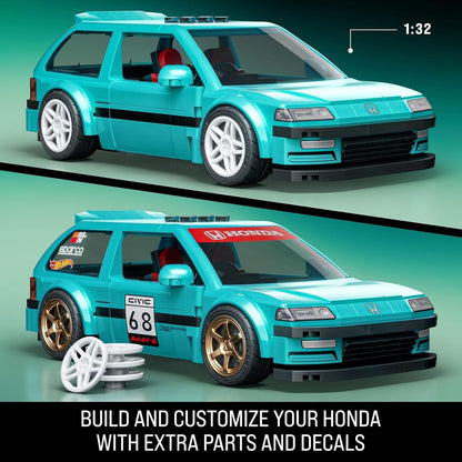 Mattel Brick Shop Hot Wheels SPEED ’90 Honda Civic EF 1:32 Model Kit