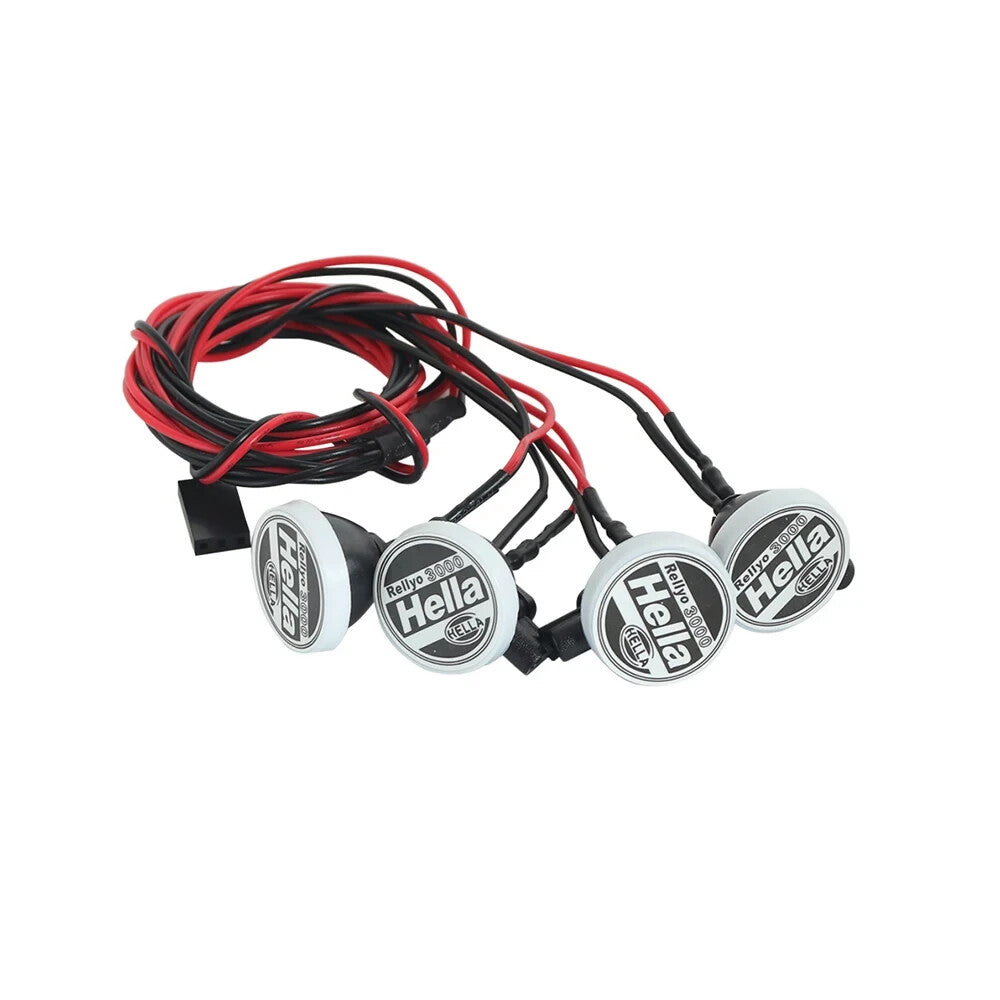 RC Truck Roof Grill LED Fog Lamp Upgrade Sets x4 x5 x6