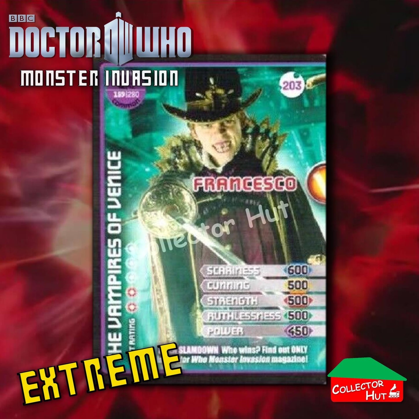 DOCTOR WHO Monster Invasion EXTREME Cards 166-344 New Fresh & Sleeved YOU CHOOSE