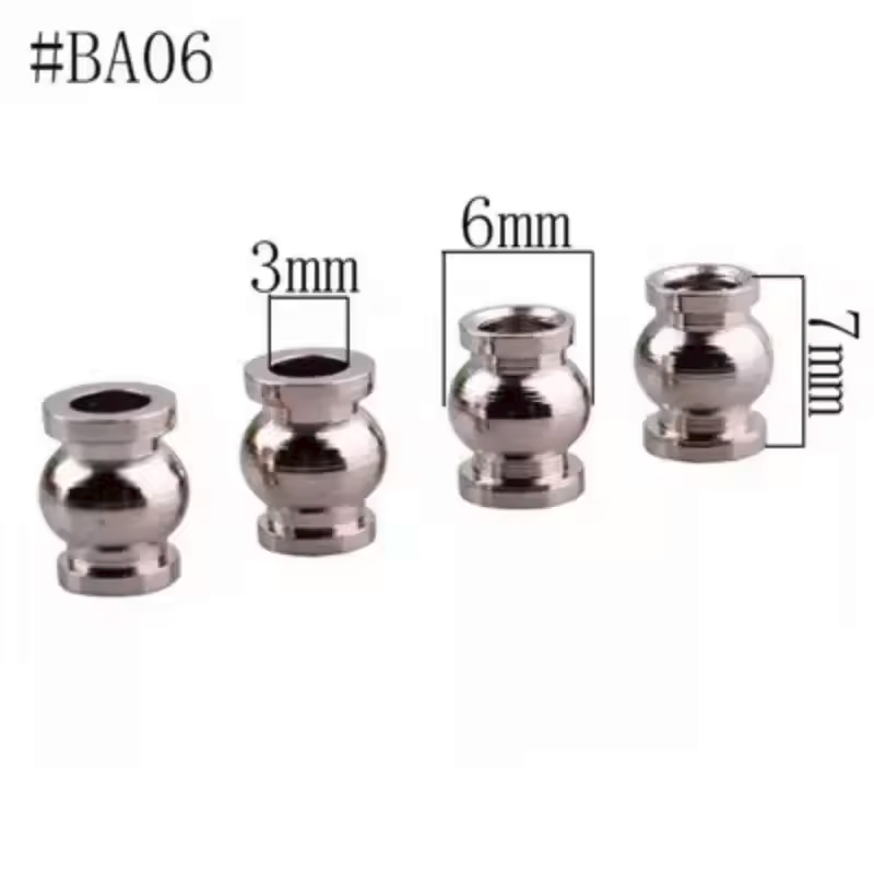 RC Model Car Suspension Bushings Metal Cap Fittings