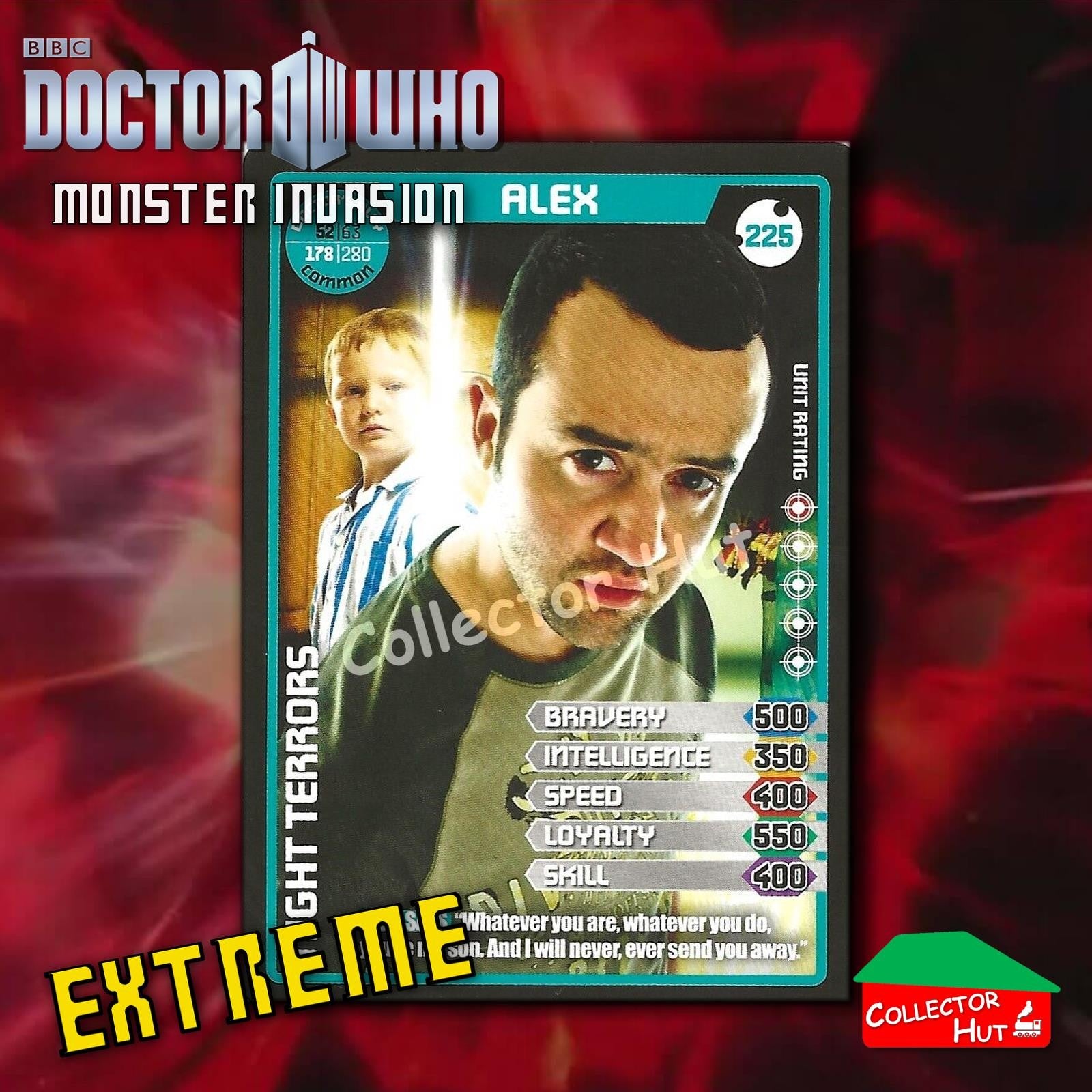 DOCTOR WHO Monster Invasion EXTREME Cards 166-344 New Fresh & Sleeved YOU CHOOSE
