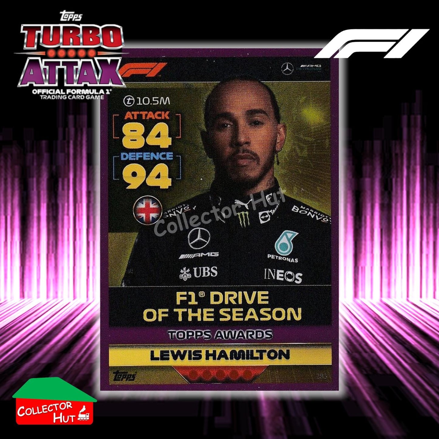 Topps Turbo Attax Formula 1 F1 2022 PINK GREEN RED Parallel Cards
