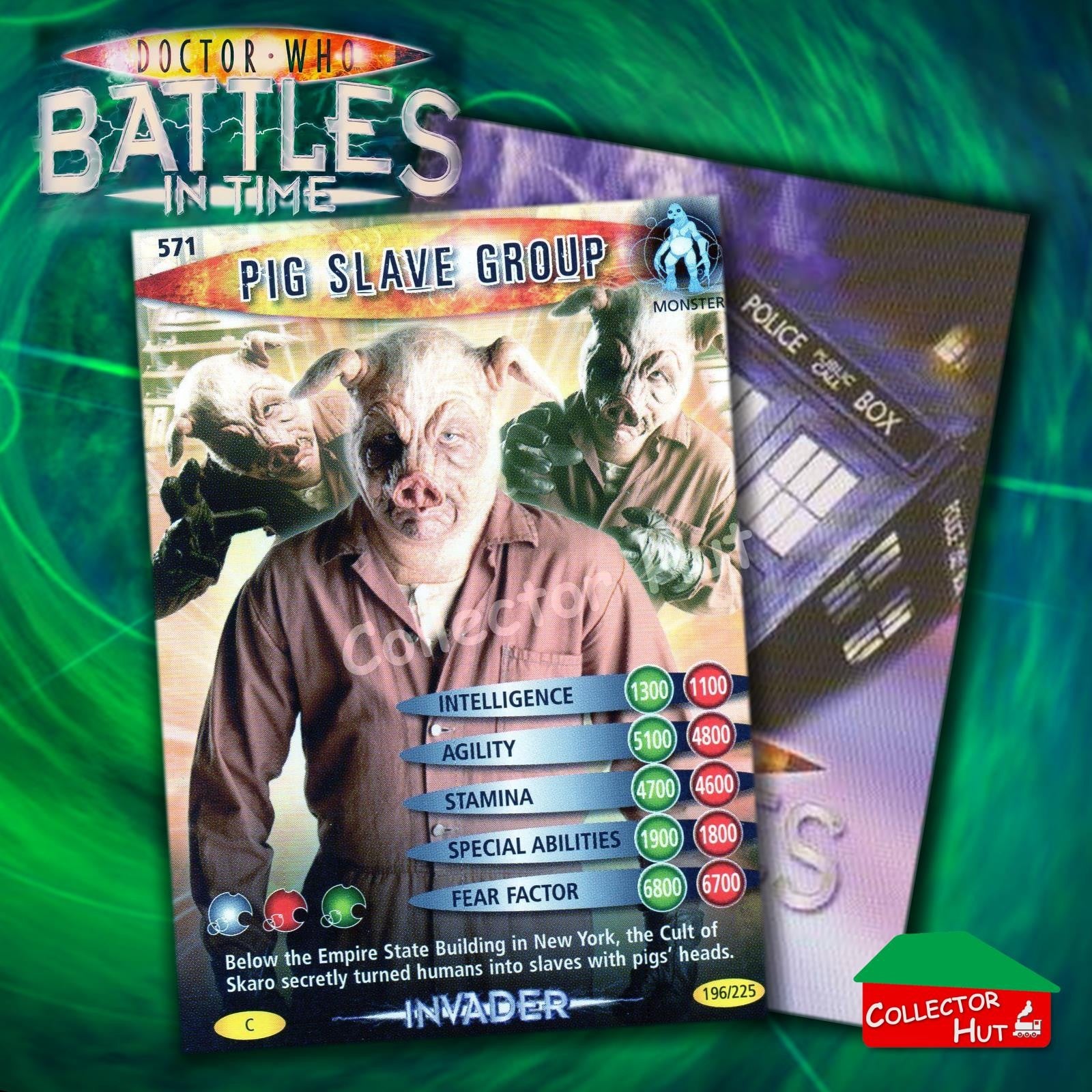 DOCTOR WHO Battles in Time #376-600 INVADER RARE & COMMON CARDS YOU CHOOSE