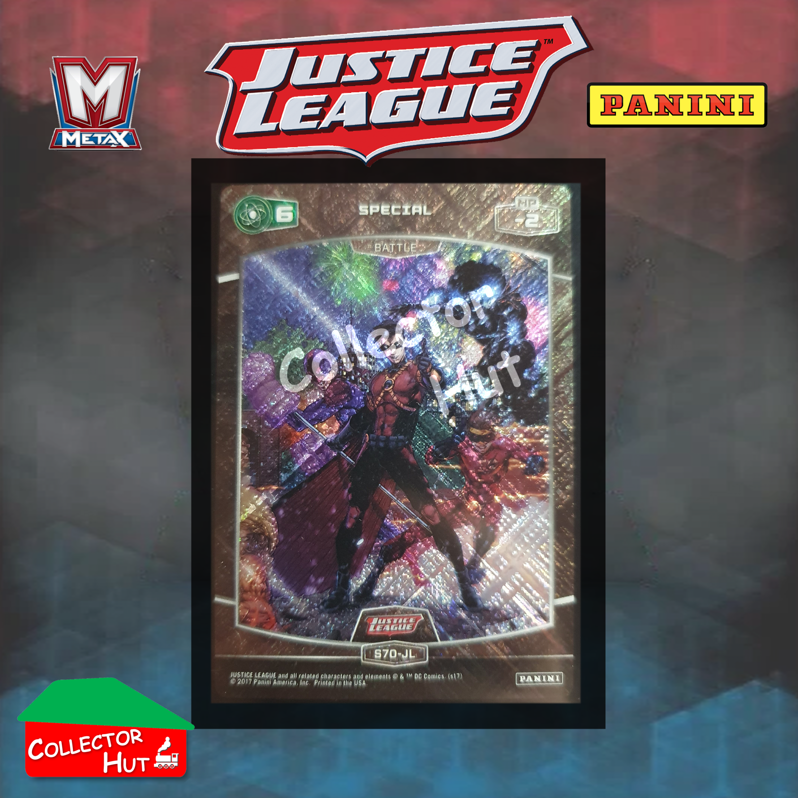 Panini MetaX DC Justice League Foil Cards S1-S72 Choose Your Card