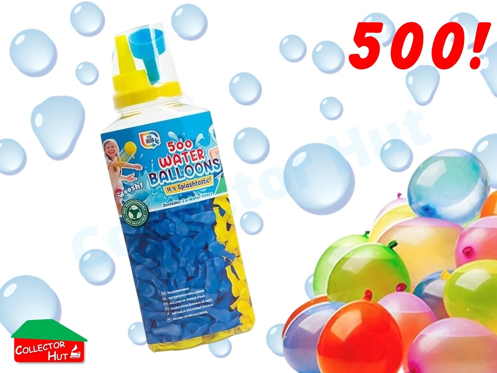 Water Balloons & Filler Nozzle Childrens Summer Outdoor Fun 500 Balloons