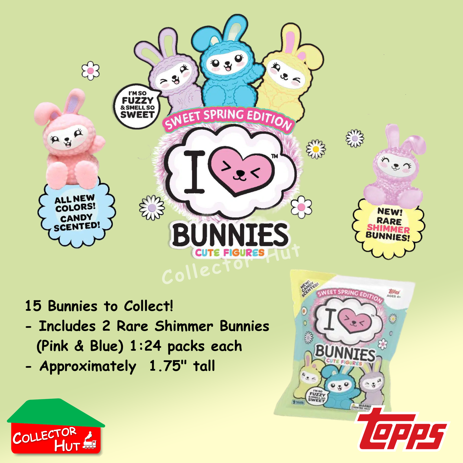 Topps I Love Bunnies Spring Edition Cute Blind Bag Mini Figures